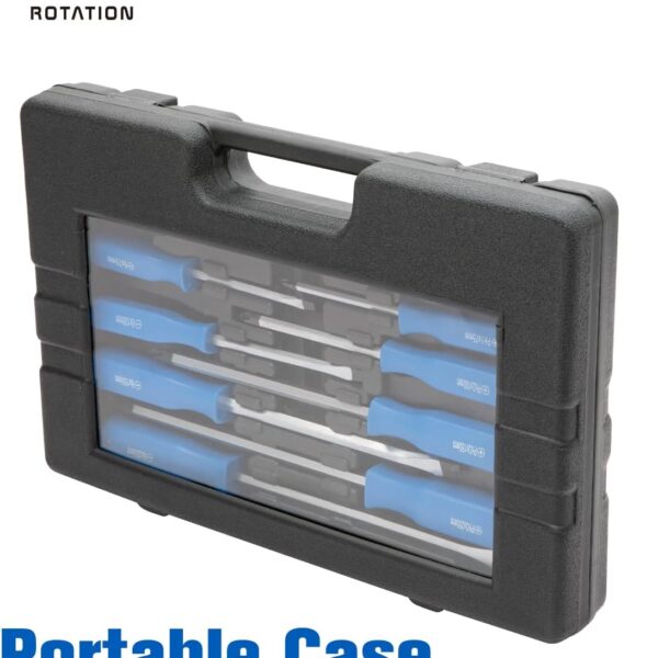 ROTATION 12PCS Magnetic Go-Thru Screwdriver Set