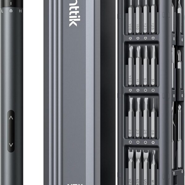 Fanttik E1 Max Electric Screwdriver, Mini Precision Screwdriver Set, 50 Magnetic Bits